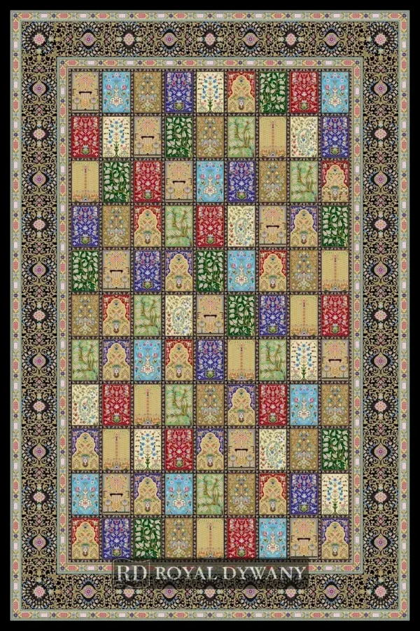 FARA design | 1700 reeds | QOM Collection | 5.78 Million Points/m<sup>2</sup> |  Hand-Made Finishing, Modal Pile, Hand-Made Silk Fringe