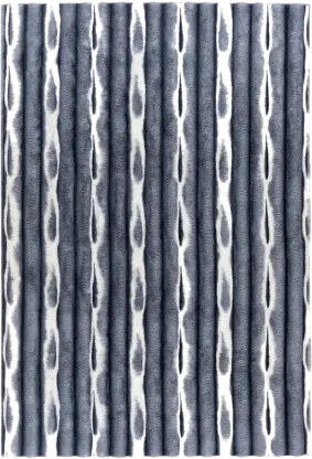 Dywan Waves 305 niebieski z efektem 3D